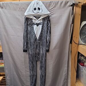 Nightmare Before Christmas Jack Kid's Small 6/7Hooded Union Suit Pajama Costume